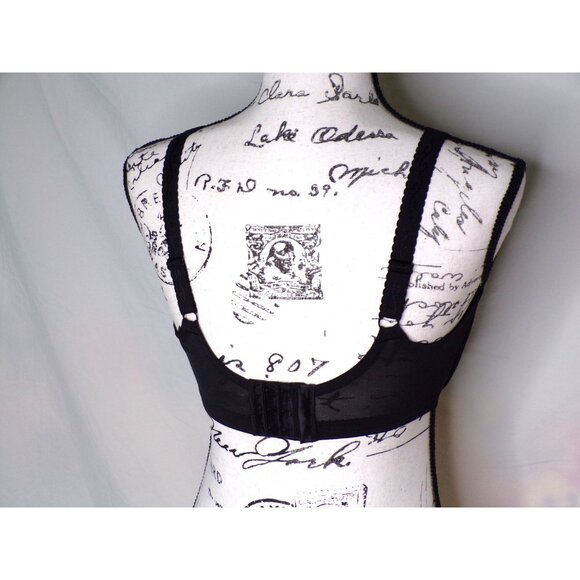 🆕 WACOAL Simple Shaping Minimizer Underwire Unpadded Bra 36DDD Black #857109 - Picture 10 of 11